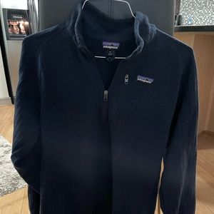 Patagonia Navy Rib Knit 1/4 Zip